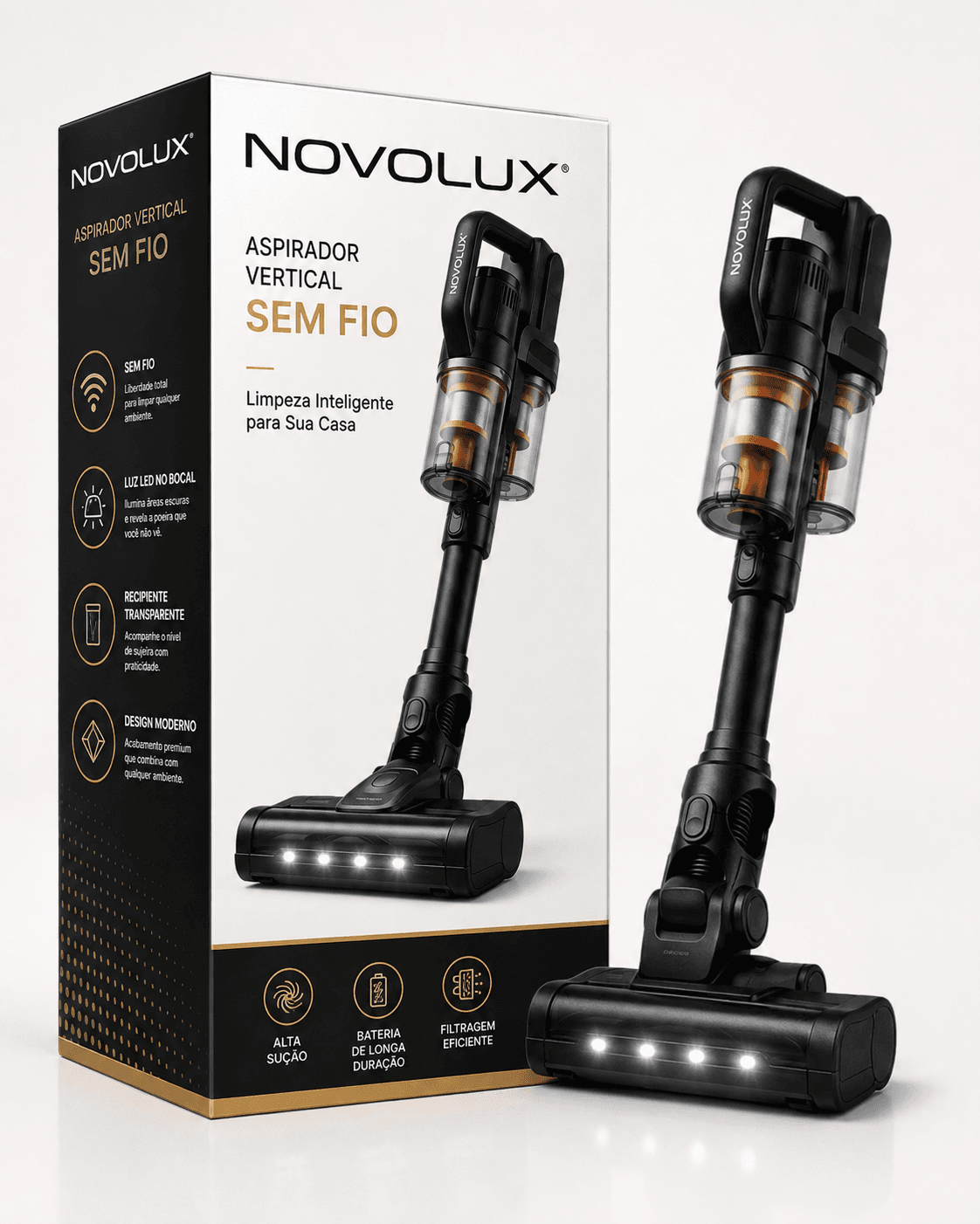 Aspirador Vertical NOVOLUX PowerStick 380W