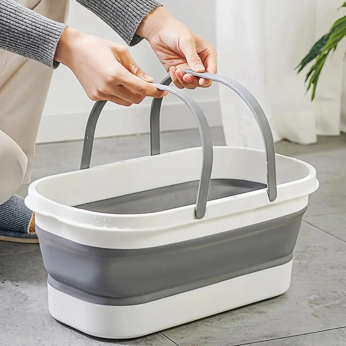 Kit de Limpeza 9 Peças NOVOLUX — Mop + Balde Dobrável